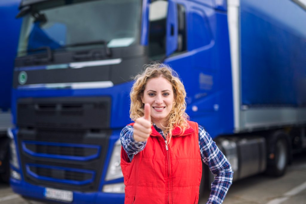 woman truck driver